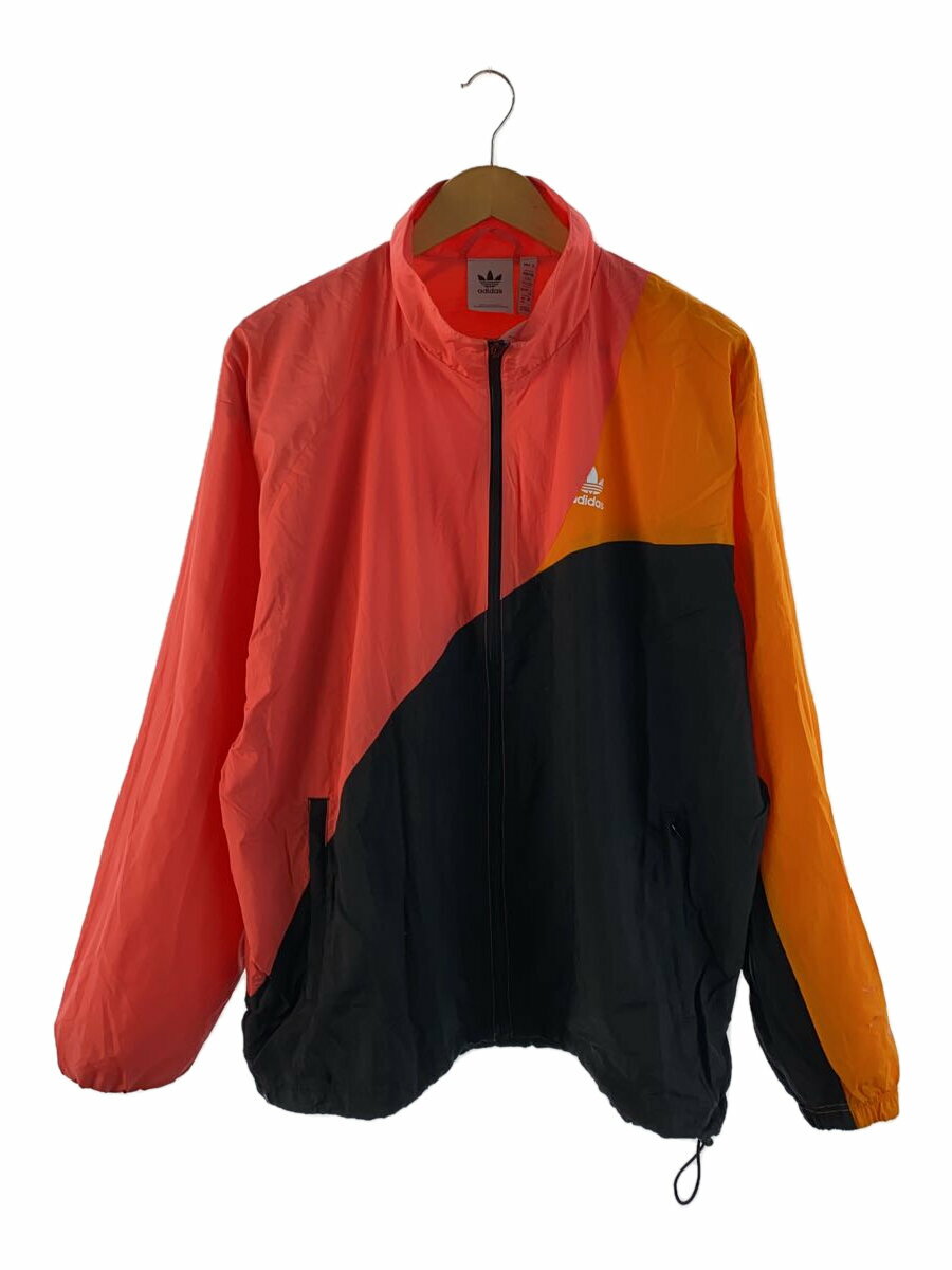 【中古】adidas◆ナイロンジャケット/3L/ポリエステル/BLK/無地/hc4500【メンズウェア】