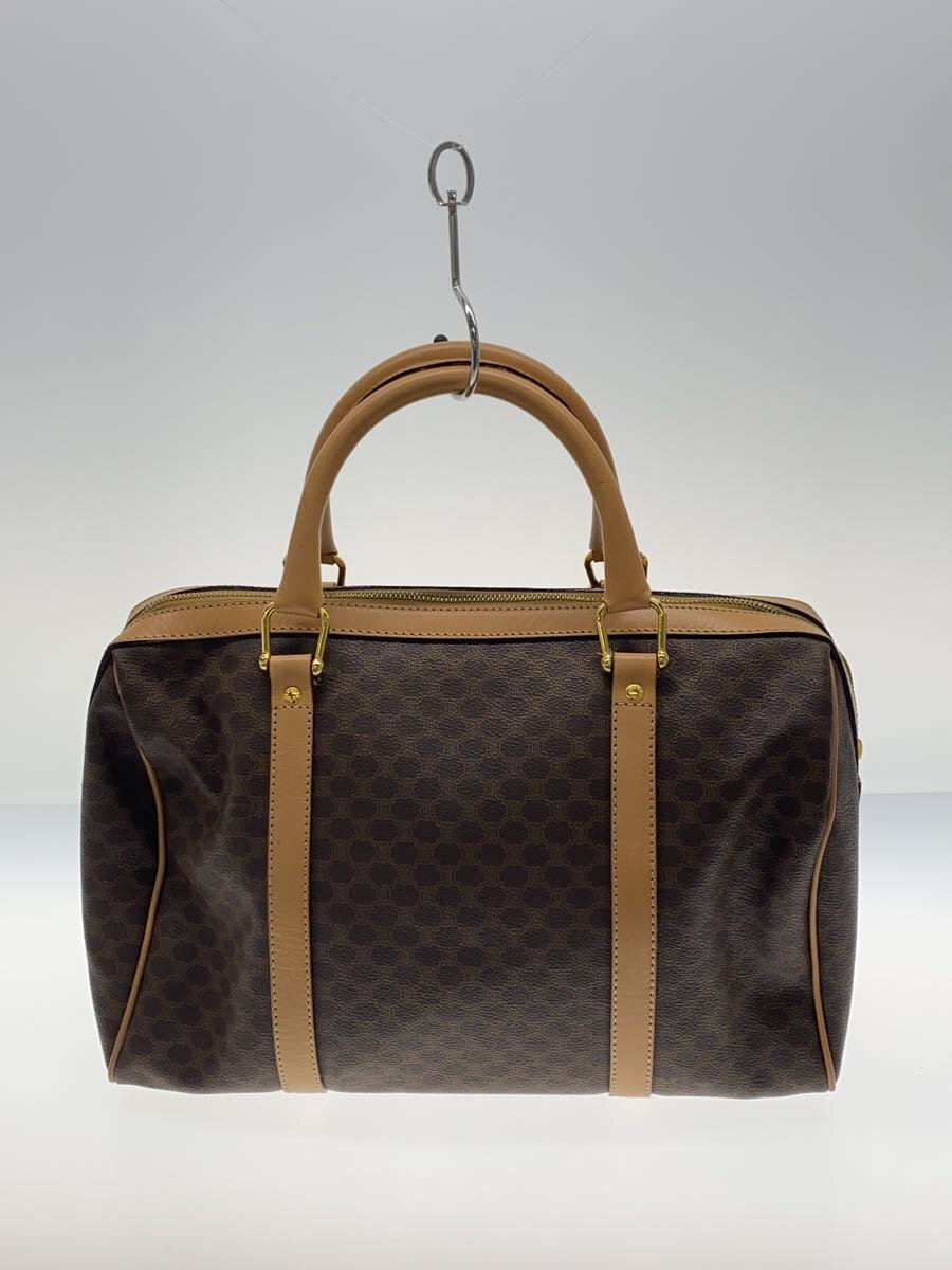 【中古】CELINE◆マカダムボストン/ボストンバッグ/--/ブラウン/総柄【バッグ】
