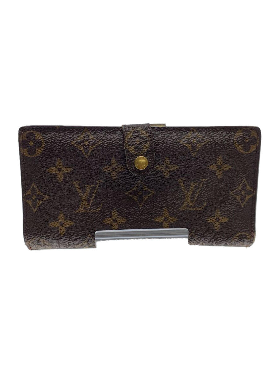 【中古】LOUIS VUITTON◆コンチネンタル クラッチ_モノグラム キャンバス_USA限定_BRW/PVC/BRW/総柄/レディース【服飾雑貨他】