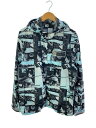 【中古】PRADA◆ジャケット/52/--/BLU/総柄/2017/コミック柄//【メンズウェア】