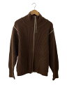 【中古】JieDa◆2WAY ZIP UP KNIT//ニット/1/ウール/ブラウン/jie-23w-k04【メンズウェア】(4)