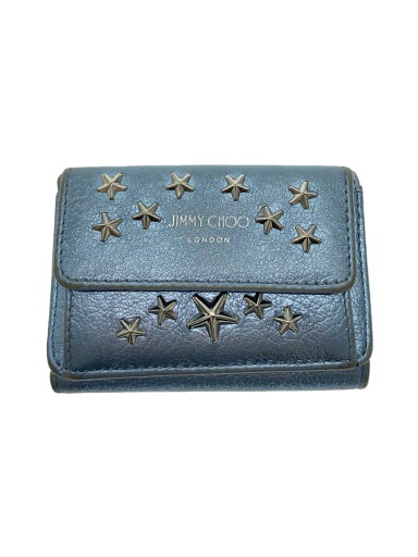 【中古】JIMMY CHOO◆3つ折り財布/--/BLU/レディース/全体的なズレ有【服飾雑貨他】 【中古】JIMMY CHOO◆3つ折り財布/--/BLU/レディース/全体的なズレ有【服飾雑貨他】