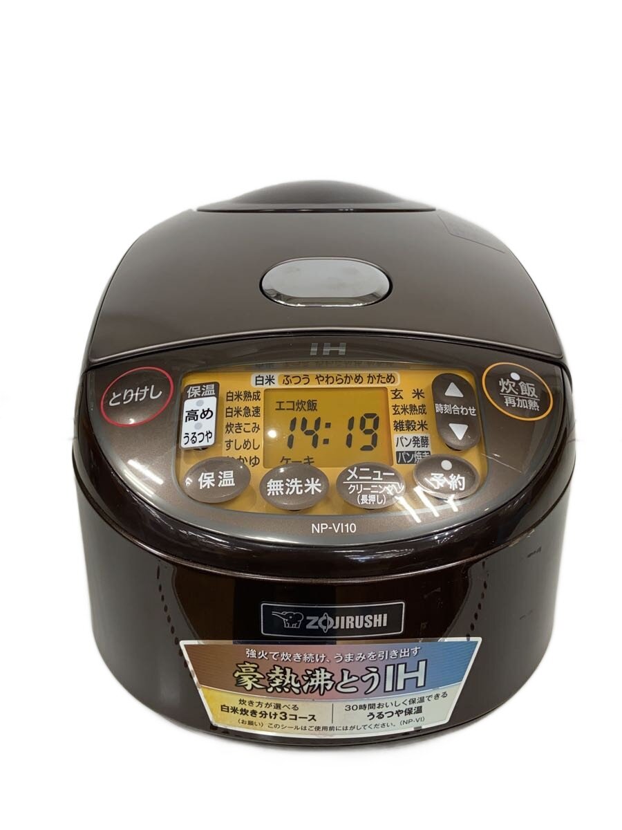 ★美品★象印　ZOJIRUSHI　極め炊き　5.5合炊き　NP‐VI10ブラウン 楽天市場】極め炊き np－vi10の通販