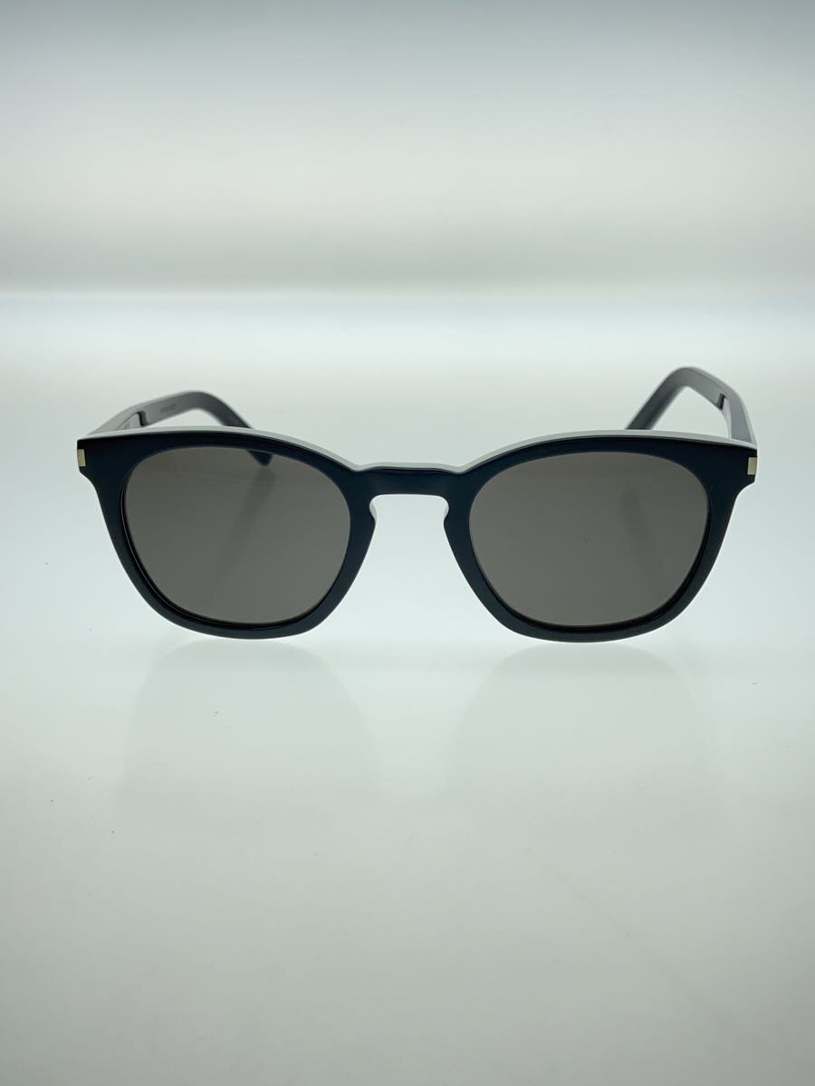 【中古】SAINT LAURENT◆サングラス/ボストン/プラスチック/ホワイト/ブラック/SL28 034【服飾雑貨他】
