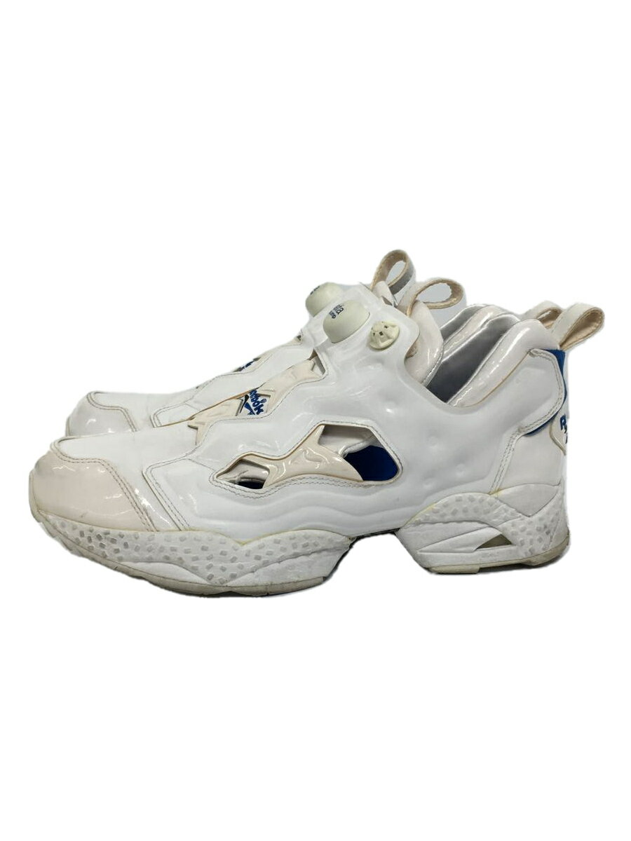 【中古】Reebok◆INSTA PUMP FURY for atmos/ローカットスニーカー/28cm/WHT/エナメル【シューズ】