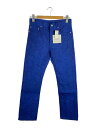 【中古】KANGHYUK/AIRBAG METALLIC TROUSERS/ボトム/S/ナイロン/BLU/RMA21AWT11【メンズウェア】