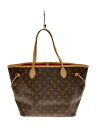 【中古】LOUIS VUITTON◆ネバーフルMM・スリーズ/トートバッグ/PVC/BRW/総柄/M41177【バッグ】