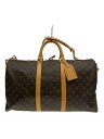 【中古】LOUIS VUITTON◆キーポル・バンドリエール45_モノグラム・キャンバス_BRW/PVC/BRW【バッグ】