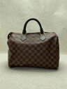 【中古】LOUIS VUITTON◆スピーディ・バンドリエール30_ダミエ・エベヌ_BRW/PVC/BRW/チェック【バッグ】 3