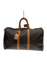 【中古】LOUIS VUITTON◆キーポル50_モノグラム・キャンバス_BRW/PVC/BRW/モノグラム【バッグ】