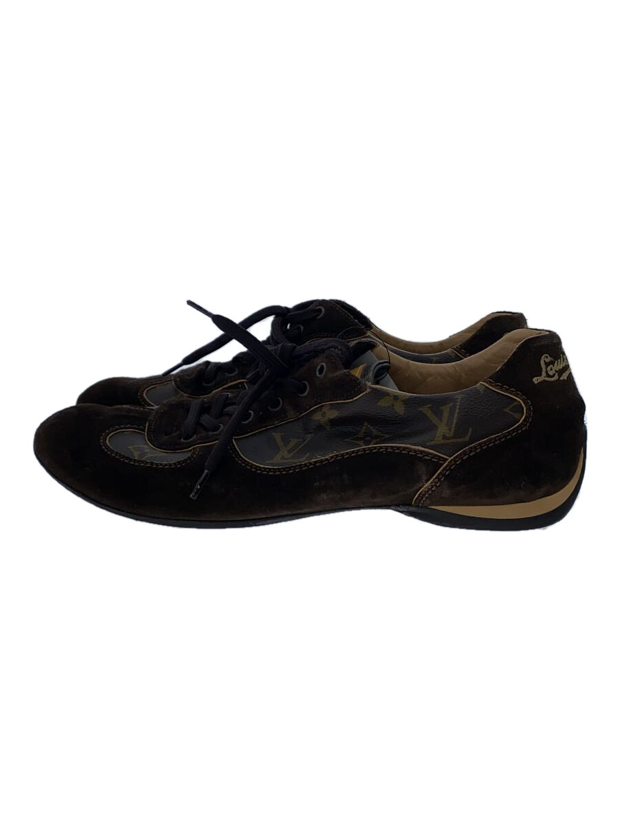 【中古】LOUIS VUITTON◆ローカットスニーカー/--/BRW/go 0087【シューズ】