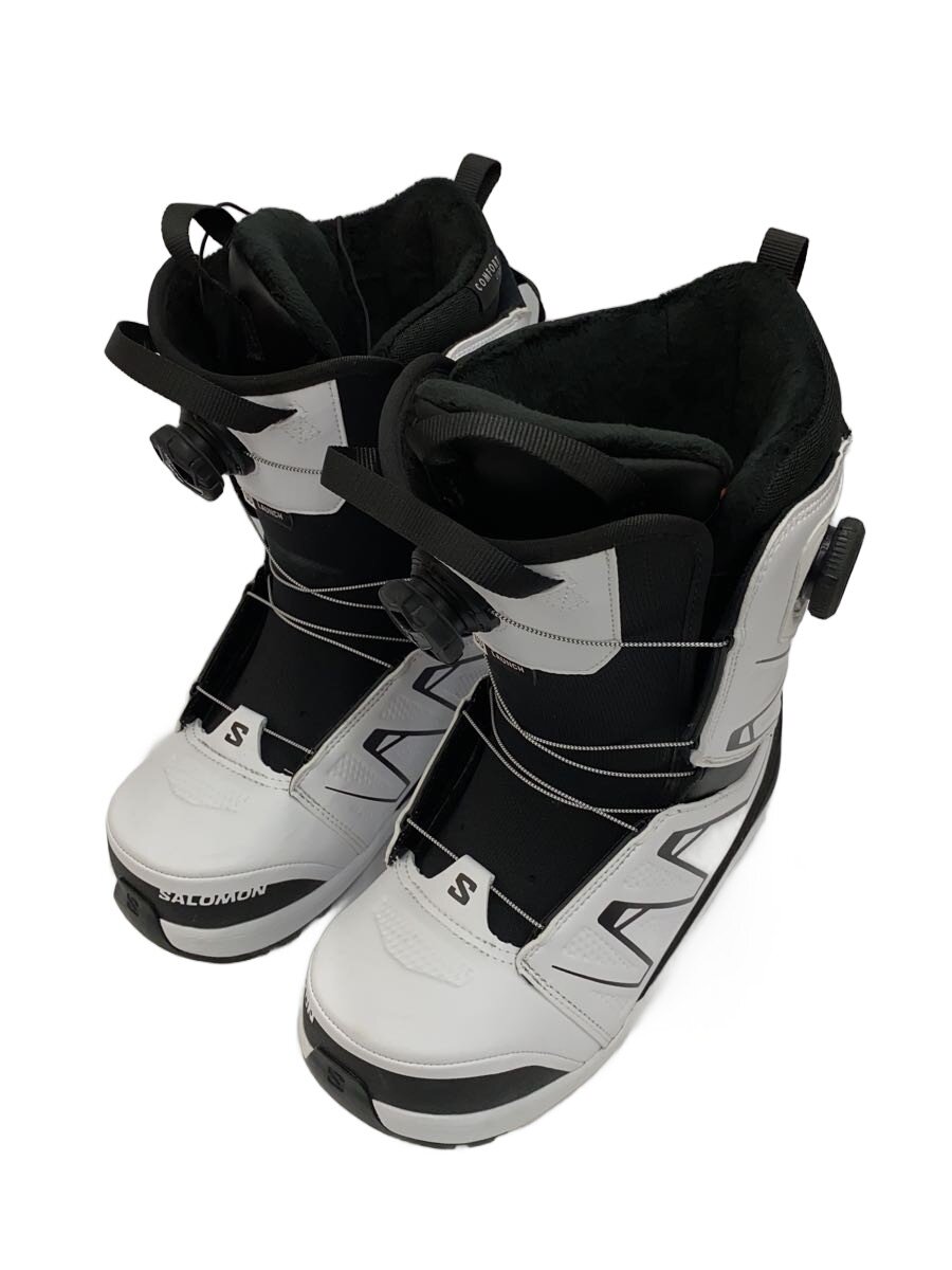 【中古】salomon◆スノーボードブーツ/25cm/白/475379/サロモン//【スポーツ】