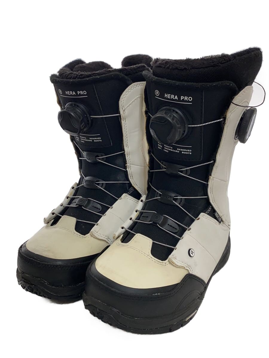 【中古】RIDE◆スノーボードブーツ/23cm/BOA/WHT/R230301702【スポーツ】