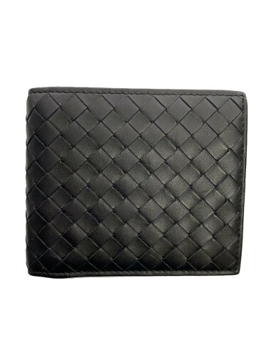 【中古】BOTTEGA VENETA◆イントレチャート2つ折り財布/レザー/BLK/無地/メンズ【服飾雑貨他】 【中古】BOTTEGA VENETA◆イントレチャート2つ折り財布/レザー/BLK/無地/メンズ【服飾雑貨他】