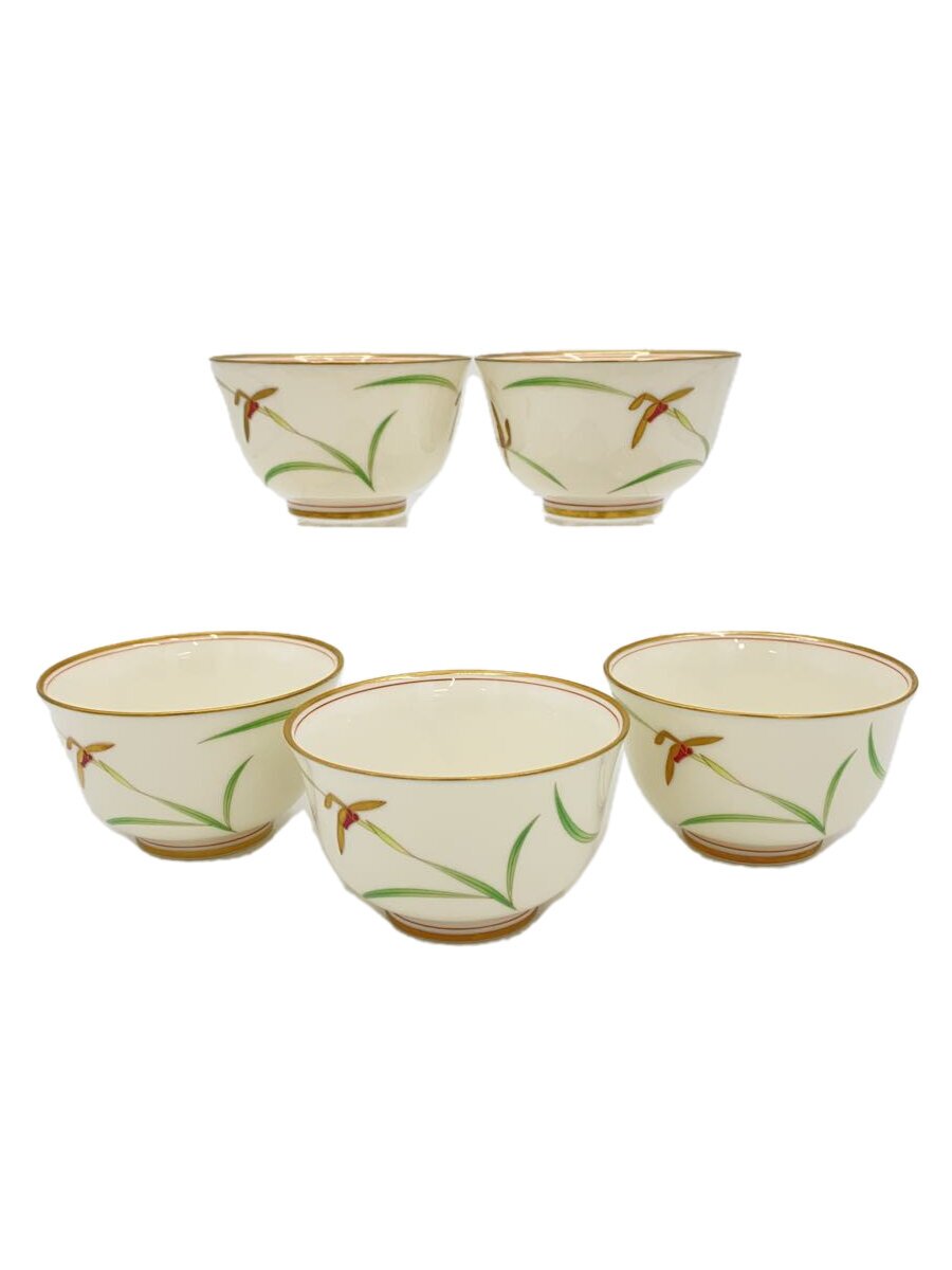 【中古】香蘭社◆湯呑/5点セット/WHT【キッチン用品】
