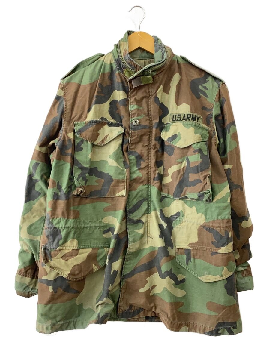 【中古】US.ARMY◆M-65/3rdタイプ/フィールドジャケット/M/コットン/KHK/カモフラ//【メンズウェア】