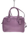 【中古】COACH◆ベネット・ミニ・サッチェル_ピンク/レザー/PUP/無地【バッグ】