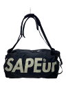 【中古】A Elegantes SAPEur◆ボストンバッグ/ナイロン/BLK/プリント【バッグ】