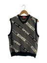 【中古】Supreme◆22ss/コットンニット/M/コットン/GRY/総柄【メンズウェア】
