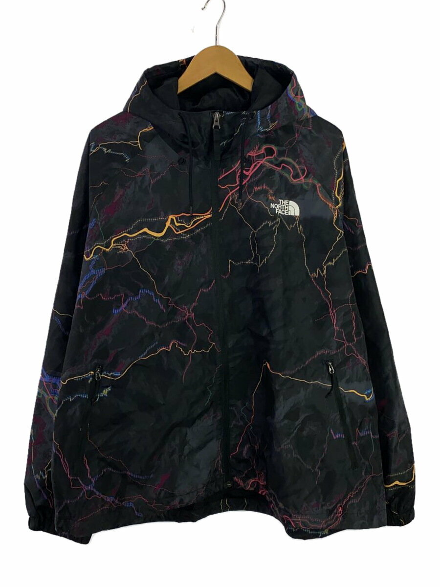 【中古】THE NORTH FACE◆ジャケット/XXL/ポリエステル/BLK/総柄/NF0A7ZYD【メンズウェア】