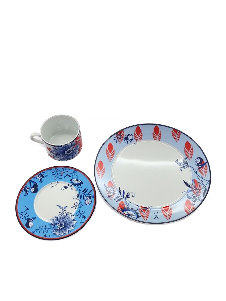 【中古】Meissen◆カップ&ソーサー/3点セット//【キッチン用品】
