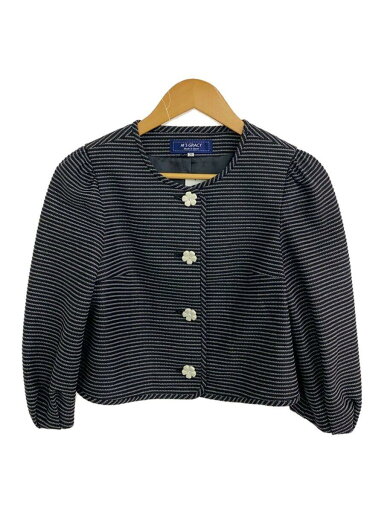 【中古】M’S GRACY◆ジャケット/38/コットン/BLK/it-314302【レディースウェア】 【中古】M’S GRACY◆ジャケット/38/コットン/BLK/it-314302【レディースウェア】