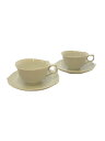【中古】Meissen◆カップ&ソーサー/4点セット/WHT【キッチン用品】