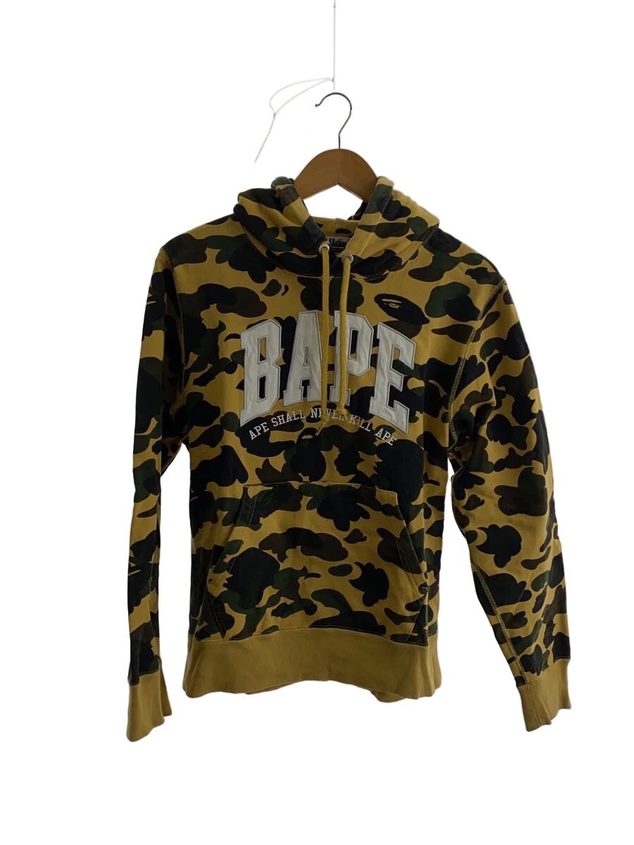 A BATHING APE◆1ST CAMO BAPE PULLOVER HOODIE/M/コットン/KHK/カモフラ/001PPK801008M