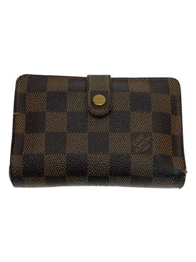 【中古】LOUIS VUITTON◆ポルト・フォイユ・ヴィエノワ_ダミエ・エベヌ_BRW/PVC/BRW/レディース【服飾雑貨他】 【中古】LOUIS VUITTON◆ポルト・フォイユ・ヴィエノワ_ダミエ・エベヌ_BRW/PVC/BRW/レディース【服飾雑貨他】
