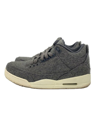 【中古】NIKE◆AIR JORDAN 3 RETRO WOOL/エアジョーダンレトロウール/グレー/854263-004/27.5【シューズ】 【中古】NIKE◆AIR JORDAN 3 RETRO WOOL/エアジョーダンレトロウール/グレー/854263-004/27.5【シューズ】