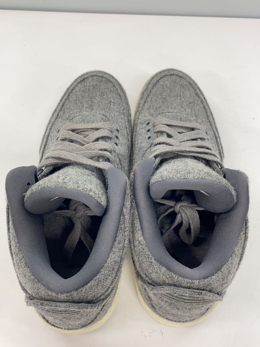 【中古】NIKE◆AIR JORDAN 3 RETRO WOOL/エアジョーダンレトロウール/グレー/854263-004/27.5【シューズ】