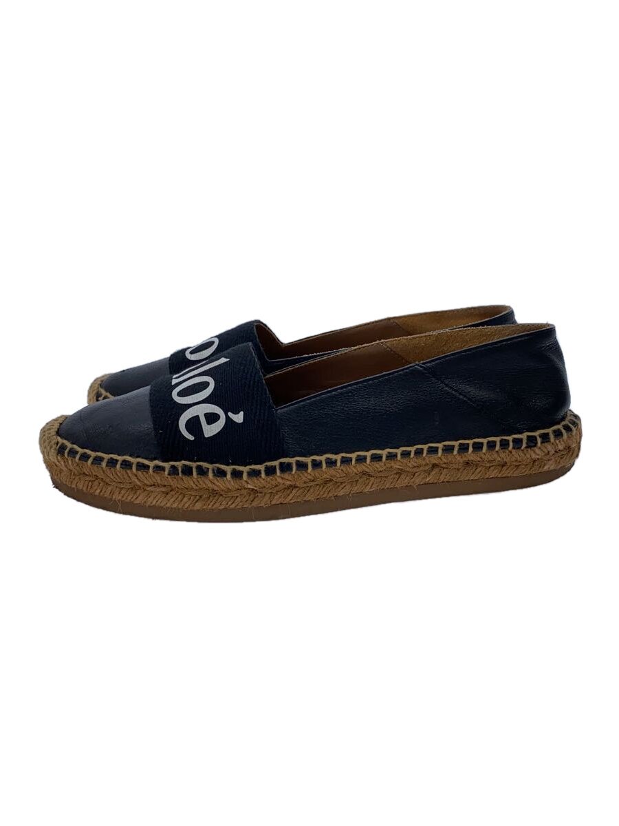 【中古】Chloe◆エスパドリーユフラットサンダル/ブラック/シューズ/36/BLK/022154【シューズ】