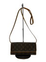 【中古】LOUIS VUITTON◆ポシェット・ツインGM_モノグラム・キャンバス_BRW/PVC/BRW【バッグ】(4)
