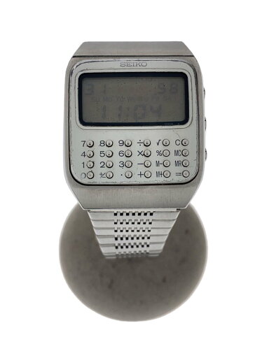 【中古】SEIKO◆クォーツ腕時計/デジタル/ステンレス/CLR/SLV/SS/初代カリキュレーター【服飾雑貨他】 【中古】SEIKO◆クォーツ腕時計/デジタル/ステンレス/CLR/SLV/SS/初代カリキュレーター【服飾雑貨他】