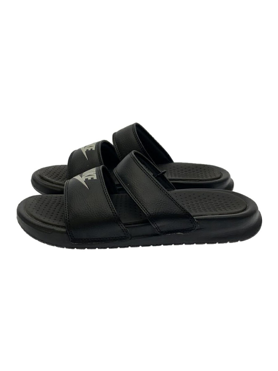 【中古】NIKE◆WMNS BENASSI DUO ULTRA SLIDE/ウィメンズベナッシウルトラスライド/ブラック/24cm【シューズ】