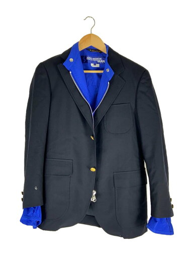 【中古】JUNYA WATANABE COMME des GARCONS MAN◆テーラードジャケット/M/ウール/BLK/WC-J401【メンズウェア】 【中古】JUNYA WATANABE COMME des GARCONS MAN◆テーラードジャケット/M/ウール/BLK/WC-J401【メンズウェア】