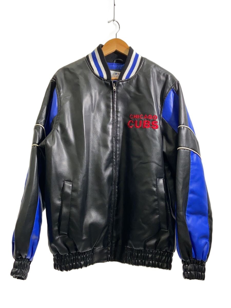 【中古】Genuine Merchandise◆スタジャン/M/ポリエステル/BLK//【メンズウェア】