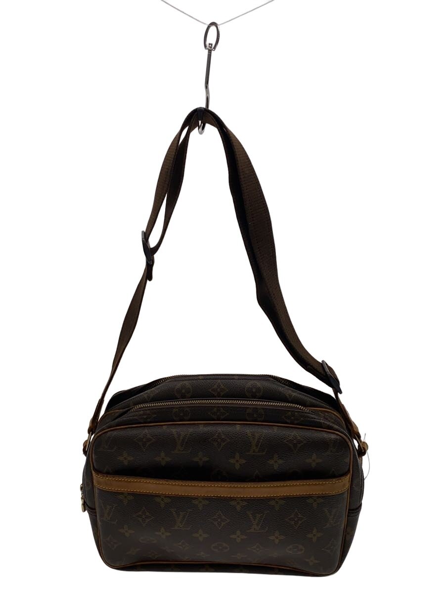 Rakuten - 【中古】LOUIS VUITTON◆リポーターPM_モノグラム・キャンバス/PVC/BRW【バッグ】
