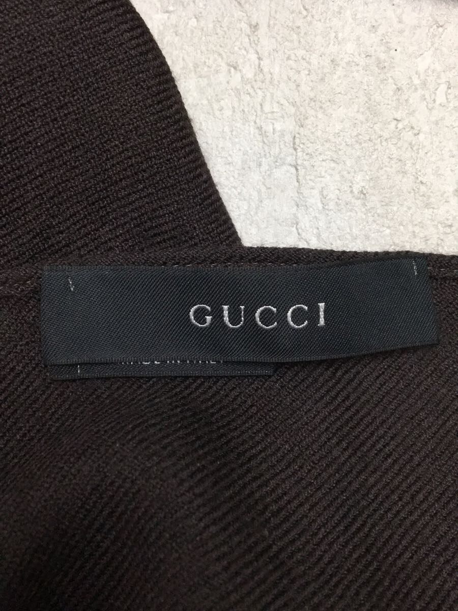 【中古】GUCCI◆グッチ/ストール/マフラー/ウール/ブラウン/ストライプ/ユニセックス/ラグジュアリー/ホツレ有【服飾雑貨他】 2