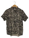 【中古】CRIMIE◆半袖シャツ/XL/レーヨン/BLK/アニマル/CR1-02C3-SS08//【メンズウェア】