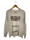 【中古】NEIGHBORHOOD◆長袖Tシャツ/M/コットン/GRY【メンズウェア】(4)