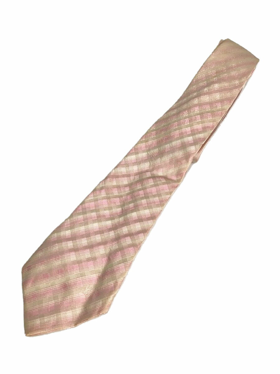 【中古】LOUIS VUITTON◆ネクタイ/--/PNK/メンズ【服飾雑貨他】
