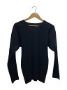 【中古】HOMME PLISSE ISSEY MIYAKE◆ブリーツラウンドネックカットソー/2/ポリエステル/BLK/無地/HP55JK0212【レディースウ...