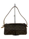 【中古】LOUIS VUITTON◆ヴィバシテMM_モノグラム・キャンバス_BRW/PVC/BRW【バッグ】