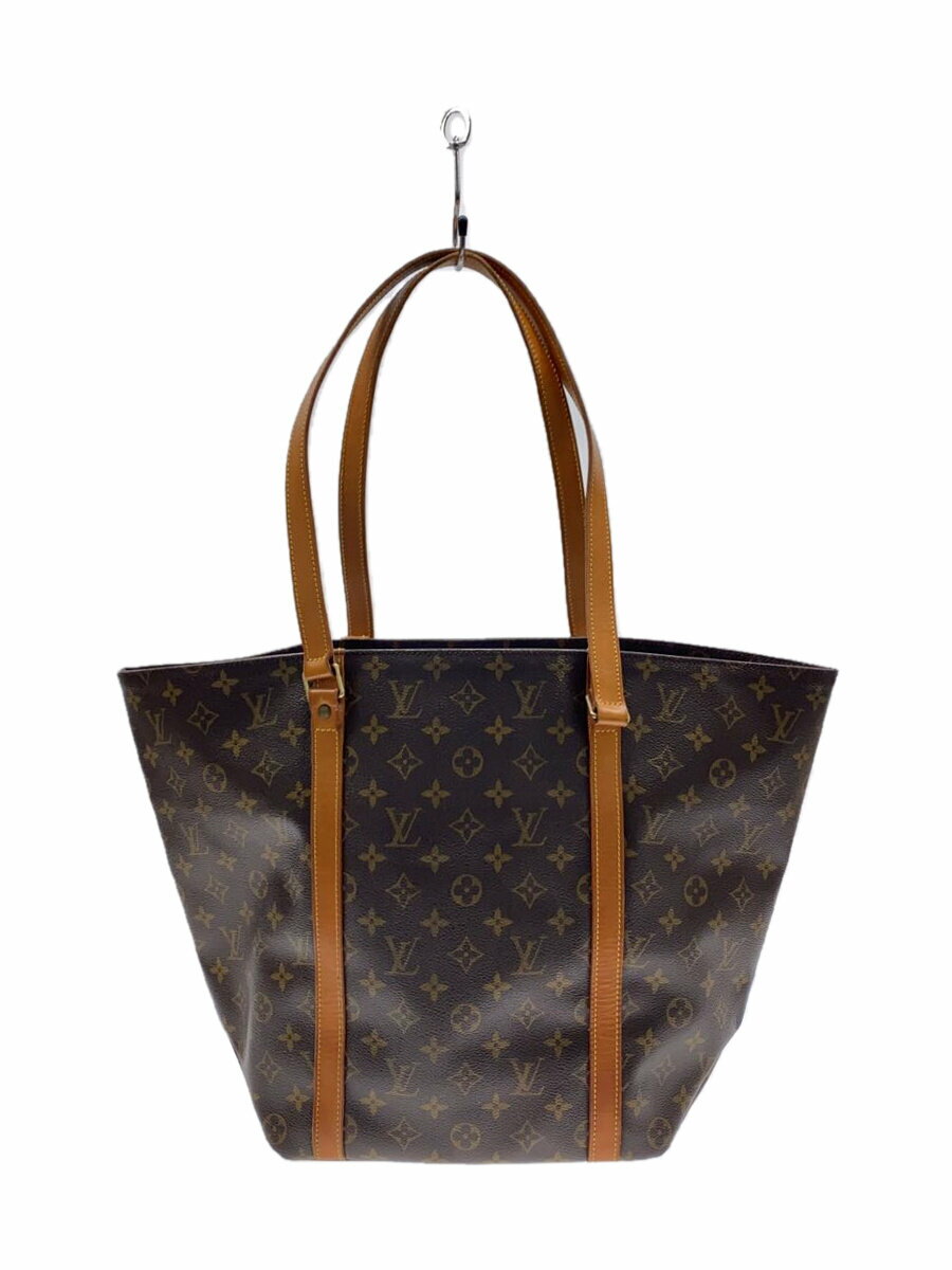楽天2nd STREET 楽天市場店【中古】LOUIS VUITTON◆サック・ショッピング_モノグラム・キャンバス_BRW/PVC/BRW/総柄【バッグ】