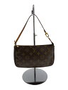 【中古】LOUIS VUITTON◆1)ポシェット・アクセソワール_モノグラム・キャンバス_BRW/PVC/BRW【バッグ】