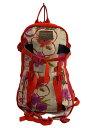 【中古】BURTON◆リュック/--/RED/花柄【バッグ】