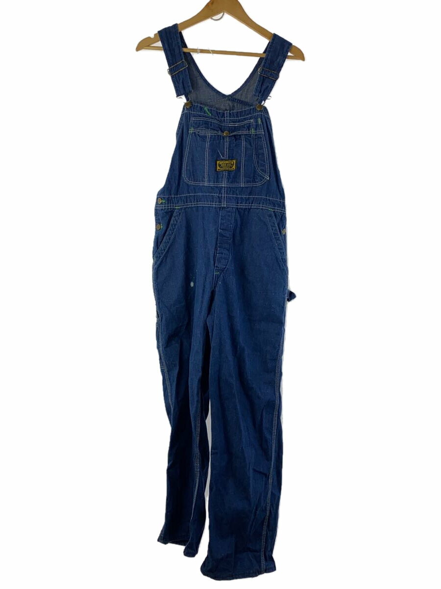 【中古】WASHINGTON DEE CEE◆オーバーオール/--/コットン/BLU/無地【メンズウェア】