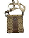 【中古】COACH◆ショルダーバッグ/ナイロン/BRW【バッグ】(4)