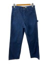 【中古】POST OVERALLS◆ペインターパンツ/S/デニム/IDG/無地【メンズウェア】(4)